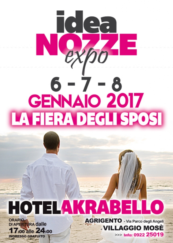 Idea Nozze Expo: Dal 6 all' 8 Gennaio 2017 Agrigento