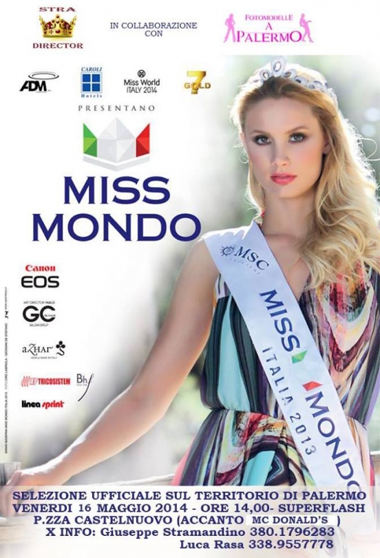 Miss Mondo selezione ufficiale Palermo