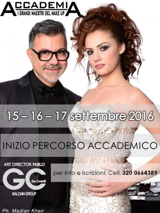 Corso Trucco Accademia i Grandi Maestri del Make Up: Dal 15 al 17 settembre 2016  Palermo