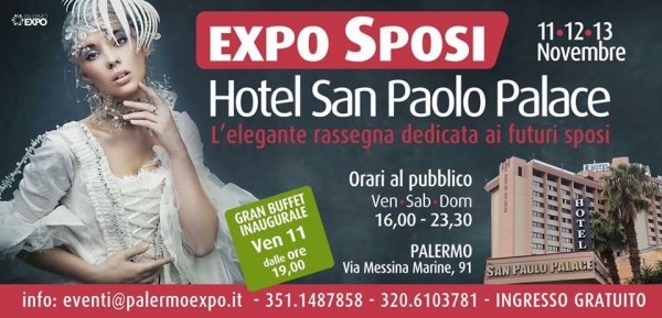 Expo Sposi 2016: Dall'11 al 13 Novembre Palermo