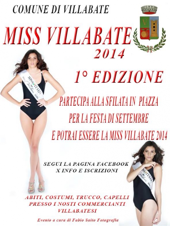 Miss Villabate 2014 I edizione