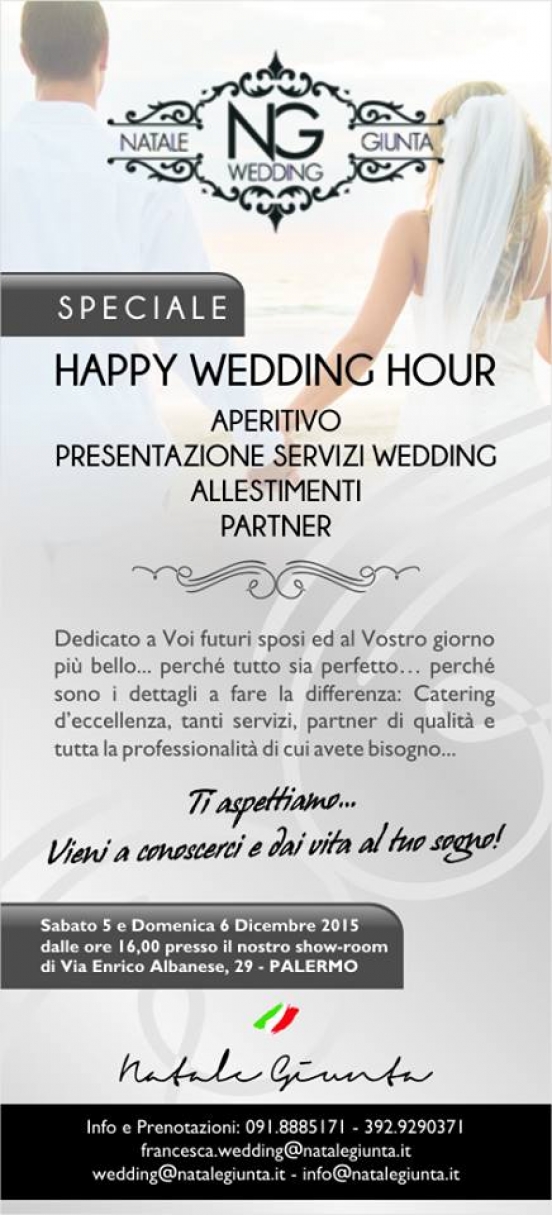 Happy Wedding Hour - Natale Giunta: 5 e 6 Dicembre 2015 Palermo