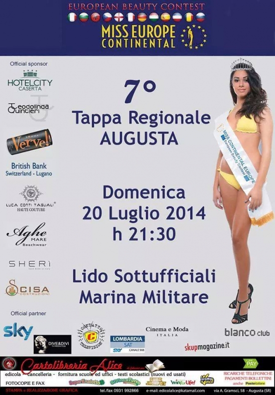 Miss Europa Continental 7° Tappa Augusta