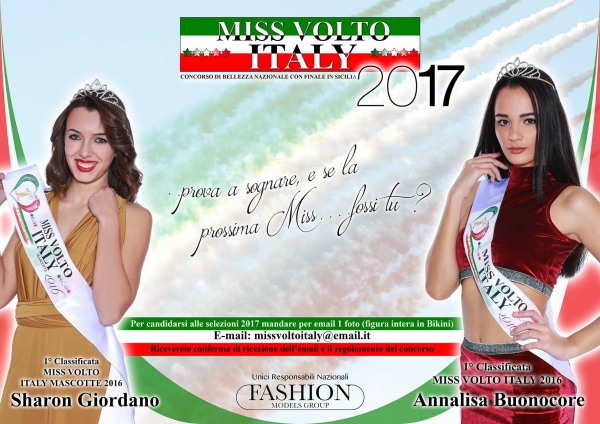 Selezioni "Miss Volto Italy 2017": Dal 13 al 26 Febbraio 2017