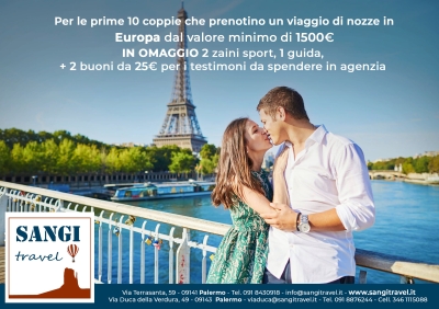 Sangi Travel - Promo Viaggio di Nozze in Europa