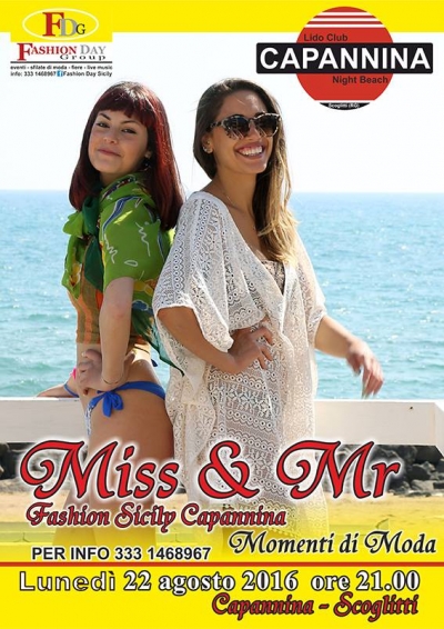 Miss e Mr Fashion Sicily Capannina 22 Agosto 2016 Scoglitti