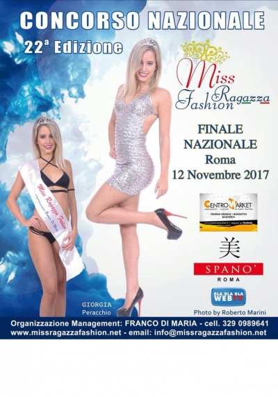 Miss Ragazza Fashion 2017: 29 Ottobre 2017 Termini Imerese (PA)