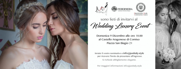 Wedding Luxury Event: 9 Dicembre 2018 Comiso (RG)