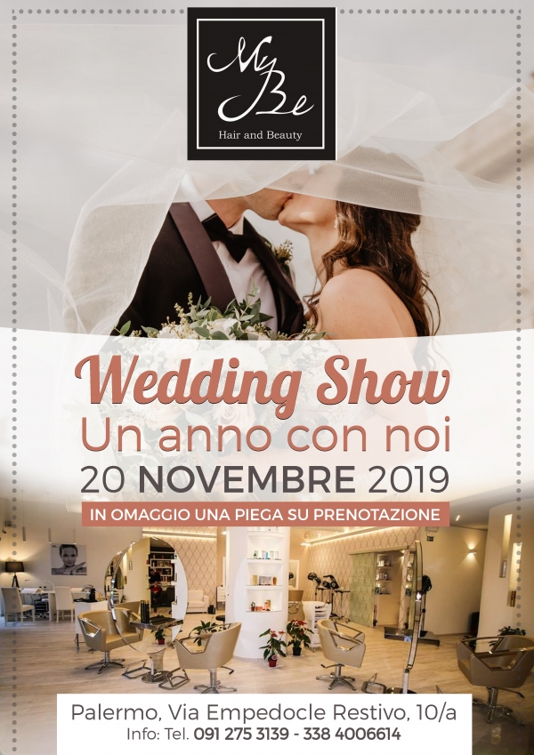 My be Wedding Show … Un anno con noi: 20 Novembre 2019 Palermo