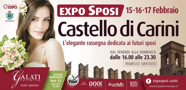 Expo Sposi 2019: Dal 15 al 17 Febbraio 2019 Castello di Carini (PA)