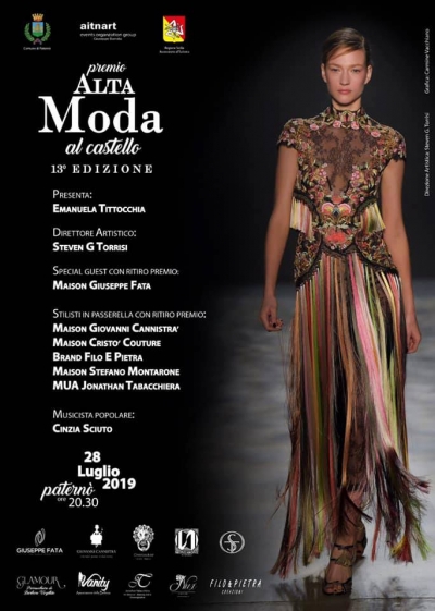 Premio ALTA Moda al Castello: 28 Luglio 2019 Paterno' (CT)