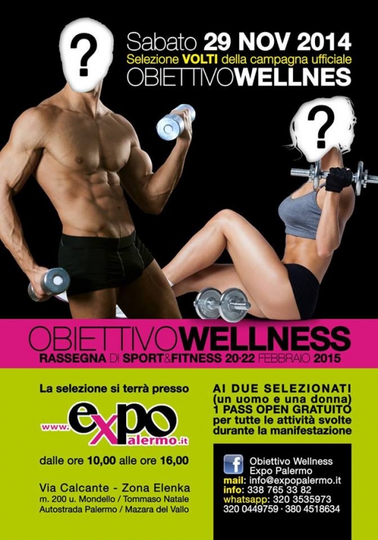 Selezione volti Obiettivo Wellness: 29 novembre 2014 Palermo