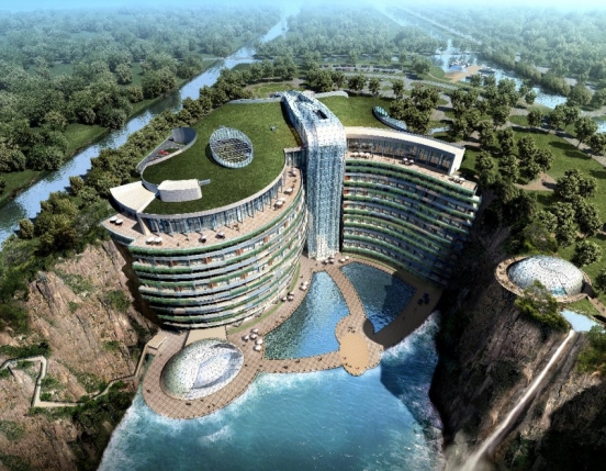 Nuova Meta Sposi a Shanghai: hotel di lusso scavato nella roccia