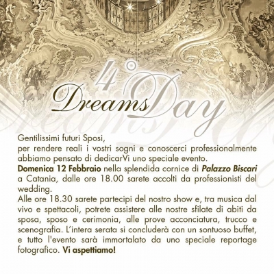 4° Dreams Day: 12 Febbraio 2017 Catania