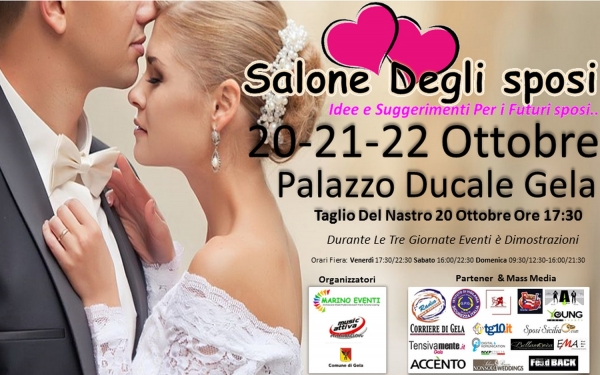 Salone degli sposi 20 21 22 ottobre 2017 Palazzo Ducale Gela (CL)