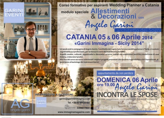 Corso per Wedding Planner, speciale modulo "Allestimenti & Decorazioni"