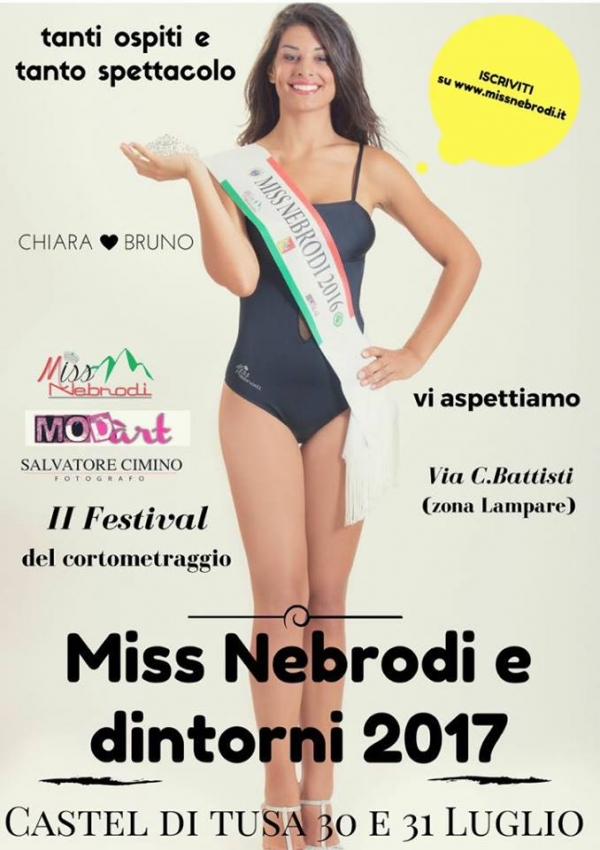 Miss Nebrodi 2017: 30 e 31 Luglio 2017 Castel di Tusa (ME)
