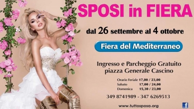Tutto Sposa: Dal 26 Settembre al 04 Ottobre 2020 Fiera del Mediterraneo Palermo