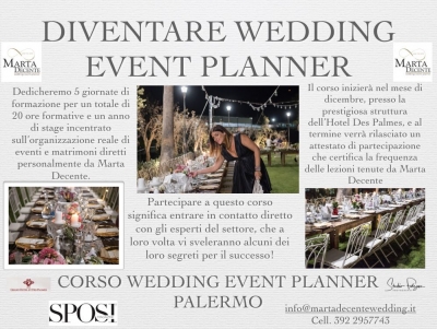 Corso Wedding Event Planner Palermo by Marta Decente: Dicembre 2017 Palermo
