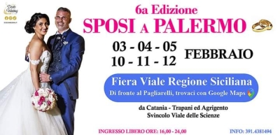 Fiera Sposi a Palermo 03-04-05-10-11-12 Febbraio 2023