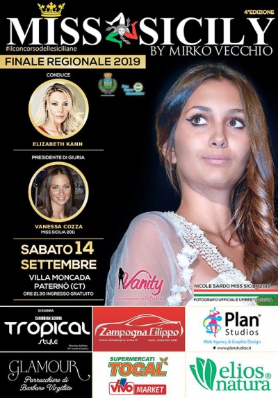 Finale Regionale Miss Sicily: 14 settembre 2019 Paternò (CT)