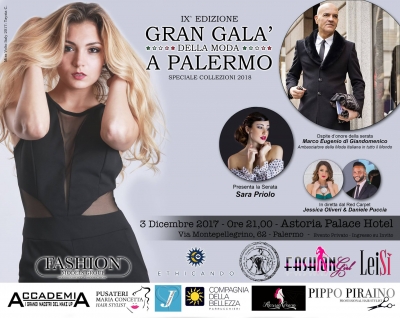 Gran Galà della Moda a Palermo: 3 Dicembre 2017 Palermo