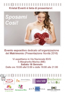 Sposami Così: 16 Gennaio 2016 Santa Margherita (ME)
