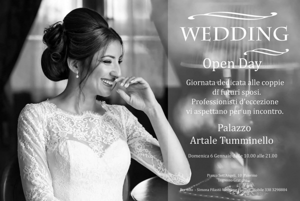 Wedding Open Day sposi Palazzo Artale Tumminello: 6 Gennaio 2019