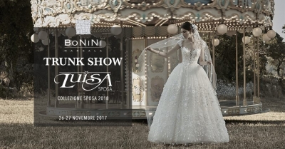 Trunk show Luisa Spose - Sfilata Atelier Bonini: 26 Novembre 2017 Marsala (TP)