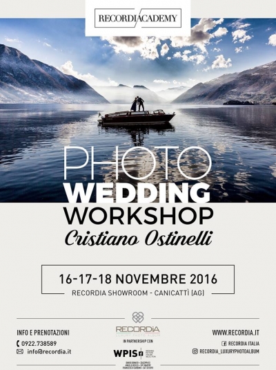 Photo Wedding Workshop con Cristiano Ostinelli: Dal 16 al 18 Novembre 2016 Canicattì (AG)