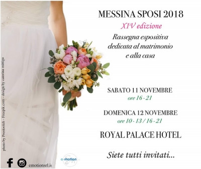 Messina Sposi 2018: 11 e 12 Novembre 2017 Messina