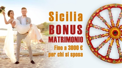 Bonus matrimoni Sicilia: incentivi fino a 3000 euro per attenuare la crisi da Covd-19