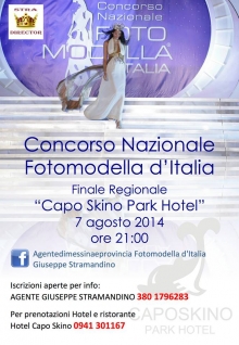 Concorso Nazionale Fotomodella d'Italia finale regionale 7 agosto 2014 Gioiosa Marea (ME)