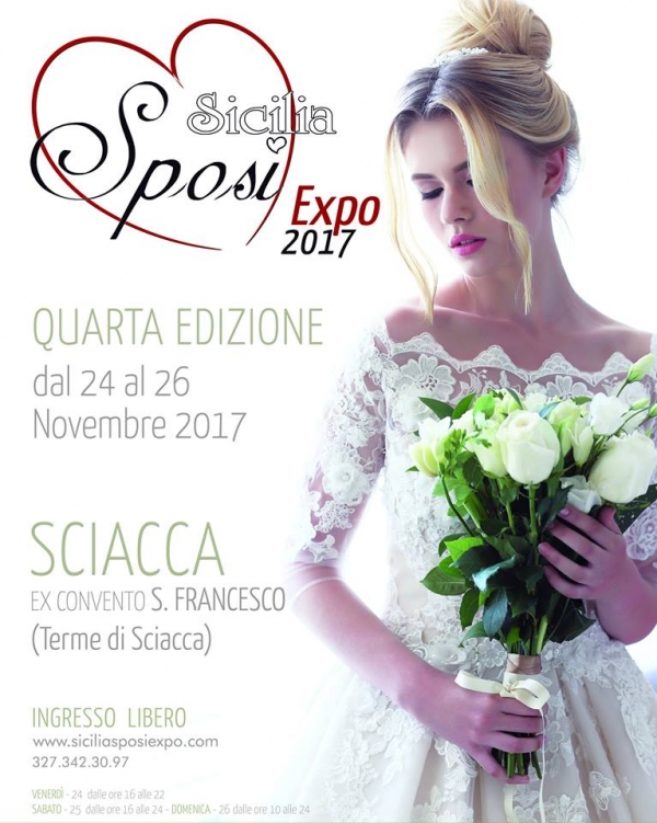 Sicilia Sposi Expo 2017 dal 24 al 26 novembre Sciacca (AG)