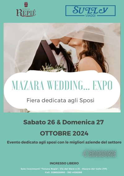 Mazara Wedding Expo: 26 e 27 Ottobre 2024 Mazara del Vallo (TP)