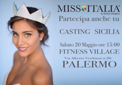 Casting Miss Italia 2017: 20 Maggio 2017 Palermo
