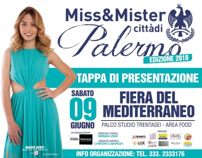 Miss&Mister città di Palermo: 9 Giugno 2018 Palermo